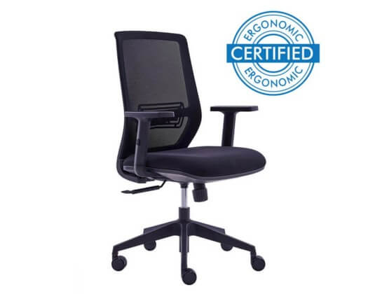 adapt black mesh office chair