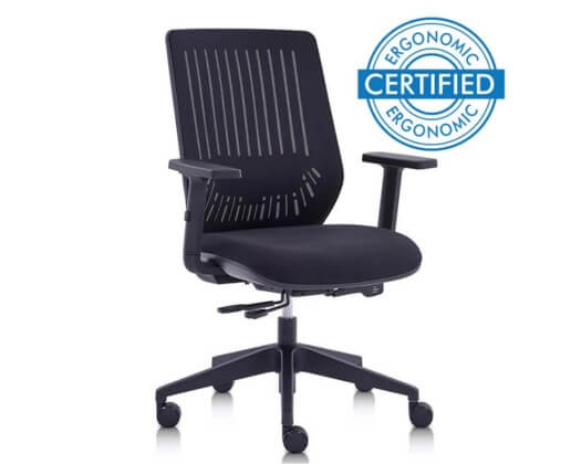 motion black ergonomic office chair
