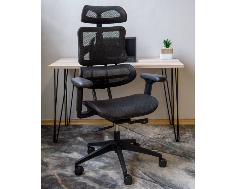 ergonomic chair with headrest