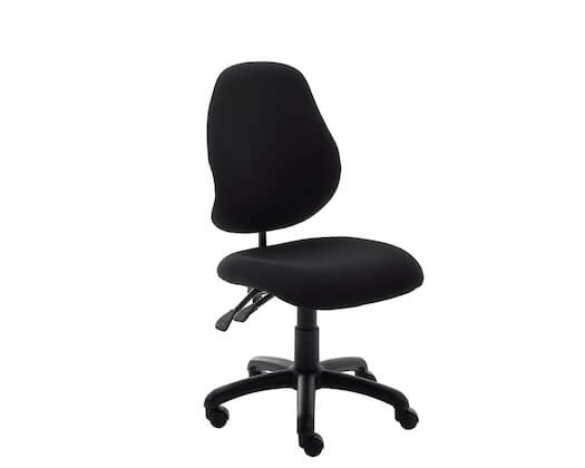 Ascot mid-back typist chair against a white background