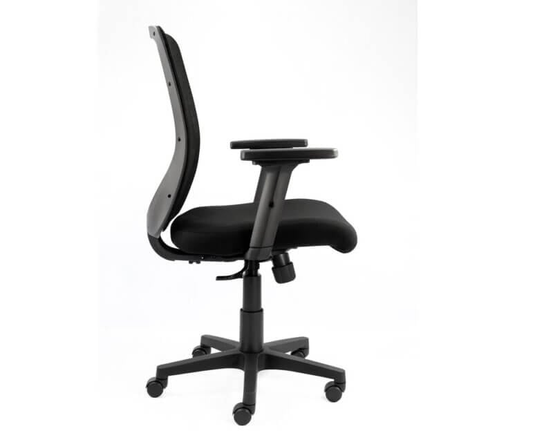 Series 310 Medium Back: Series 310 Medium Back Operators Chair in black with ergonomic support and sleek styling.